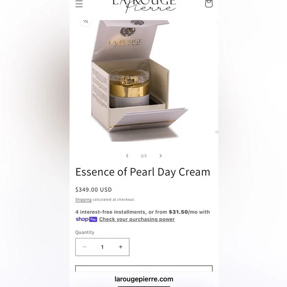 LA ROUGE PIERRE Illuminating Eye Serum and Skincare Set - Gold and White
